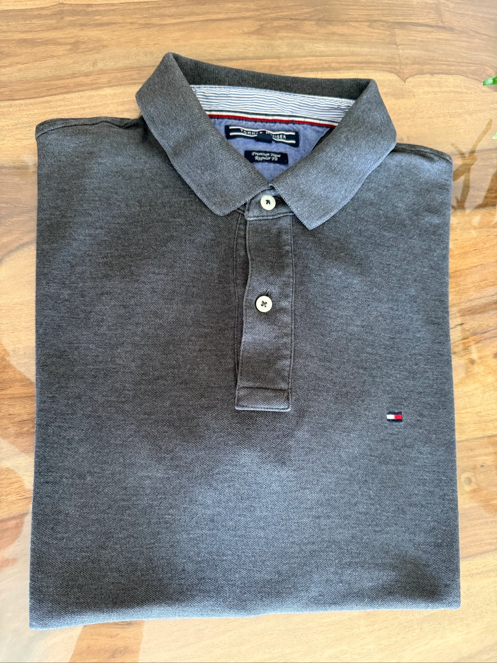 Polo hombre Tommy Hilfiger gris – Chic Despojado - Talla XL – Ajuste Regular – Muy buen estado – photo 3
